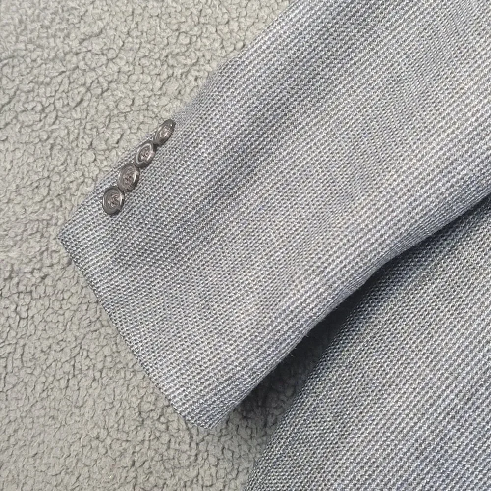 Polo Ralph Lauren Blazer Charcoal Gray Mens‎ 50 L 100% Wool Jacket - MSRP: $400
